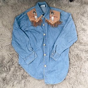 VINTAGE WESTERN WEAR | Denim female top